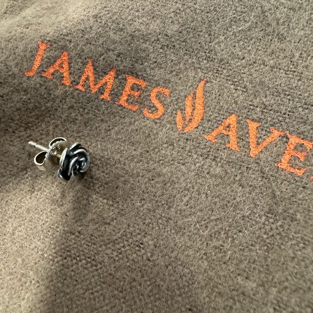 James Avery Sterling Silver Rose Ear Stud (single)